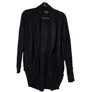 Barefoot Dreams Bamboo Chic Lite XS/S Circle Cardi Open Front Sweater Dark Gray